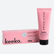 Dream Clean Toothpaste in a pink tube with matching box, enriched with hydroxyapatite and Kakadu Plum.