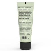 Back label of SPF 50 Natural Physical Sunscreen, showing ingredients which are safe for autoimmune and eczema-prone skin.