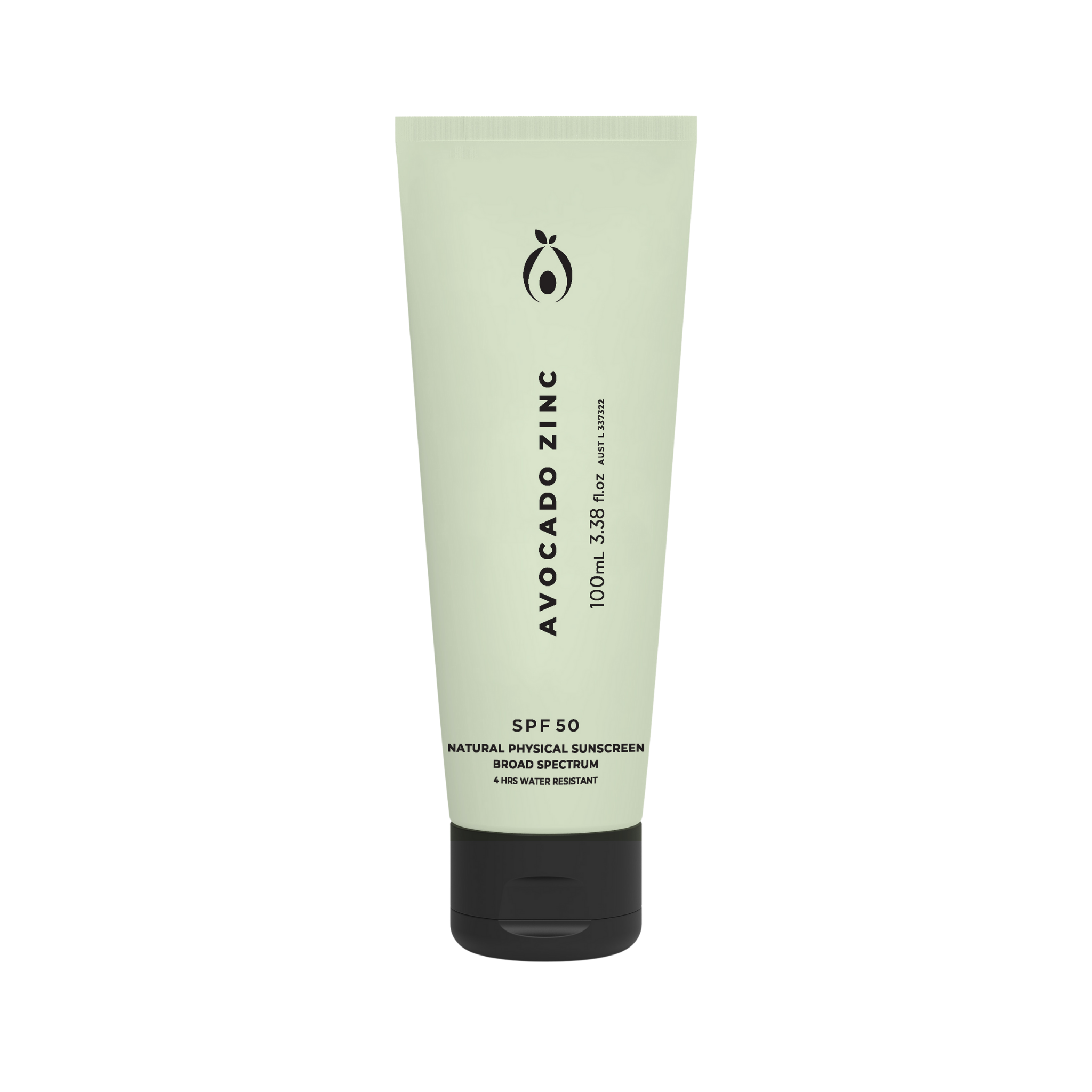 SPF 50 Natural Physical Sunscreen tube on a white background, broad-spectrum and safe for autoimmune skin.